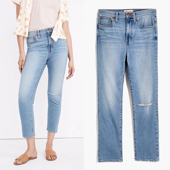 Madewell - The High-Rise Slim Boyjean in Summit Wash: Summerweight Edition - Picture 3 of 13